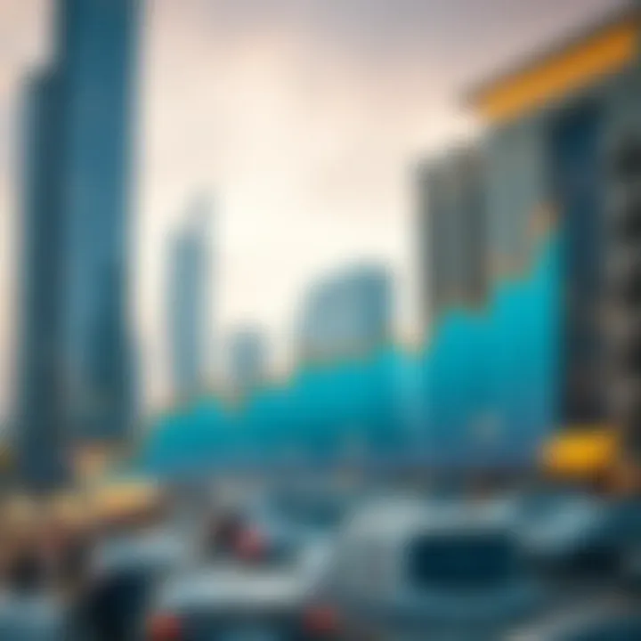 Graph illustrating trends in Dubai's real estate market