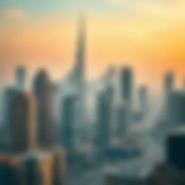 Dubai skyline showcasing real estate developments