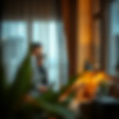 Discussing Rental Agreements A couple discussing rental agreements in a cozy setting