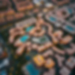 Aerial view showcasing the layout of Dubai Hills Estate