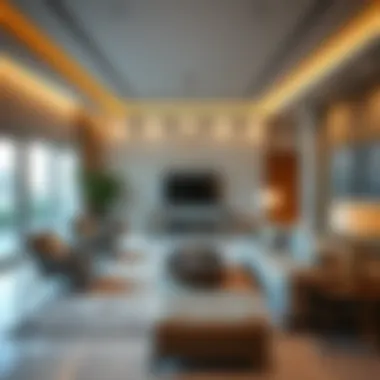 Elegant Living Space in Rashidiya Spacious living room with modern decor